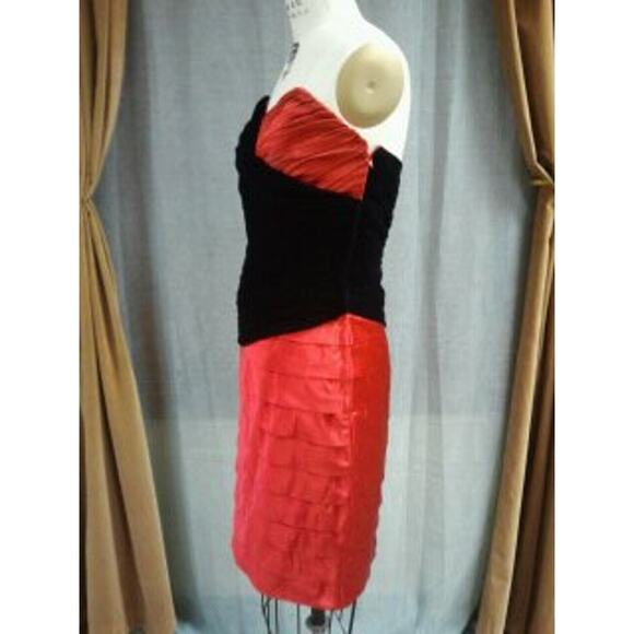 TOMASZ STARZEWSKI COUTURE Luxury Vintage Cocktail Dress Evening Wear Size 10 - Picture 7 of 10